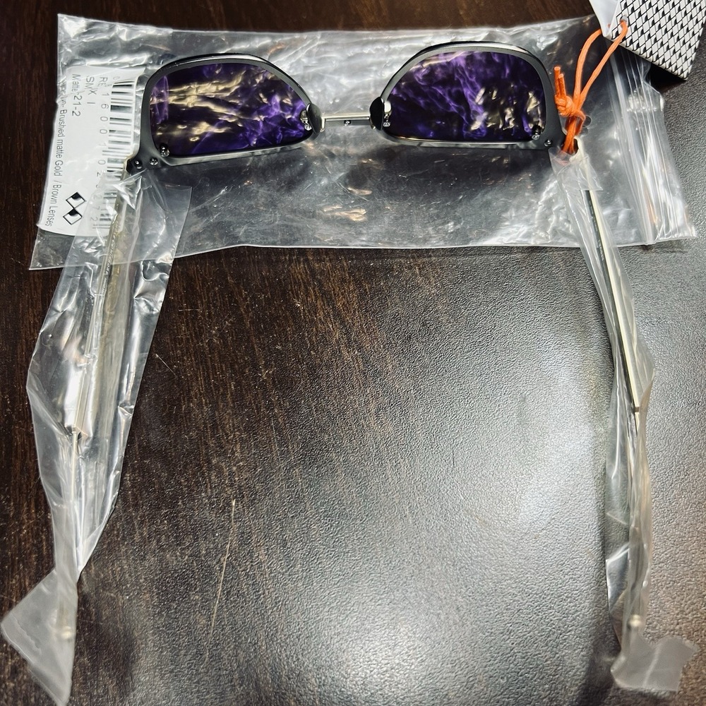 Smoke x Mirrors Redux I SM180-21-2 Sunglasses Matte Dk Gun Gold Brown Lenses NWT - Picture 3 of 7